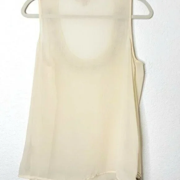 NWT Philosophy Pearl & Bead Embellished Cream Top - Picture 2 of 3